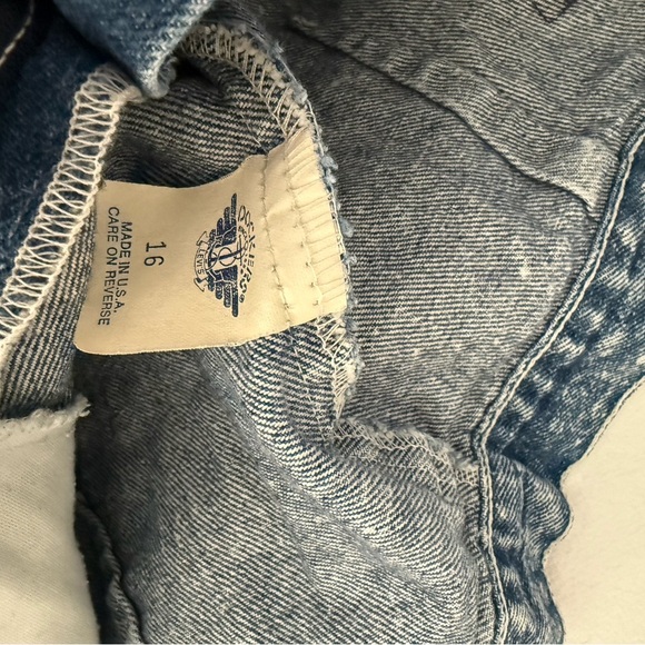 Dockers Blue Jean Shorts Relaxed Fit High-Waisted - Picture 4 of 5